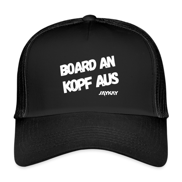 "Board an Kopf aus" Cap - Schwarz/Schwarz