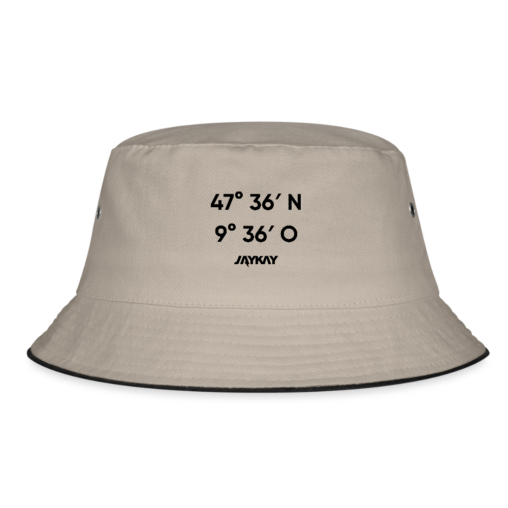 Koordinaten Bucket Hat - Khaki/Schwarz