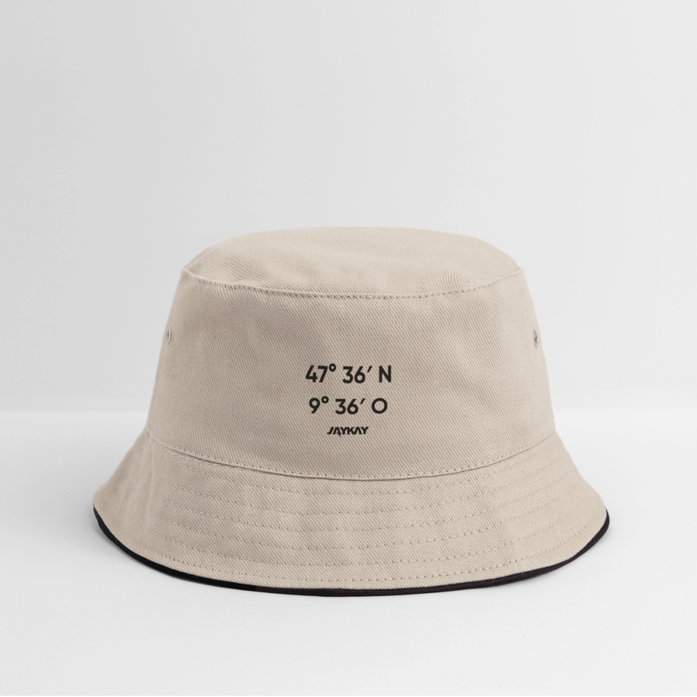 Koordinaten Bucket Hat - Khaki/Schwarz
